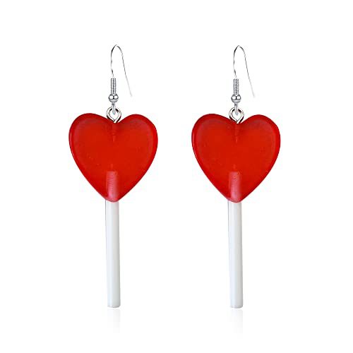Whimsical Heart-Shaped Lollipop Earrings Stornfield
