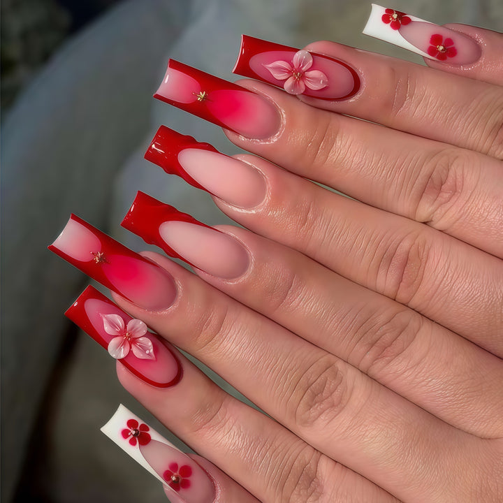 3D Floral Nail Art Enhancements Stornfield