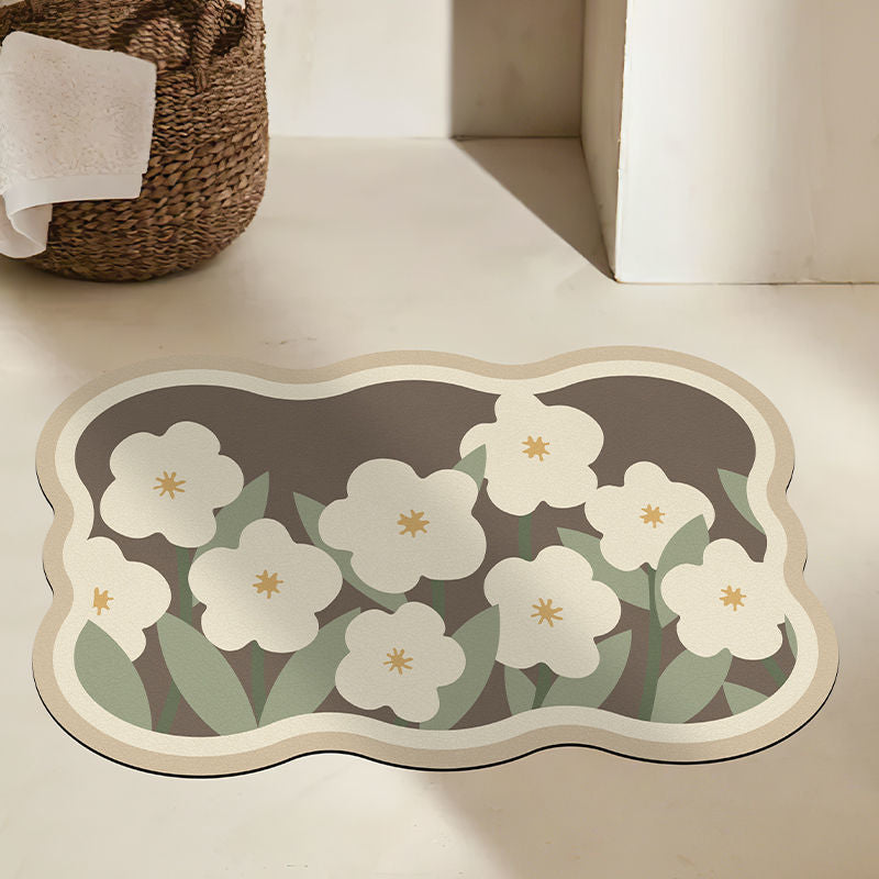 Floral Decorative Area Mat for Home Decor