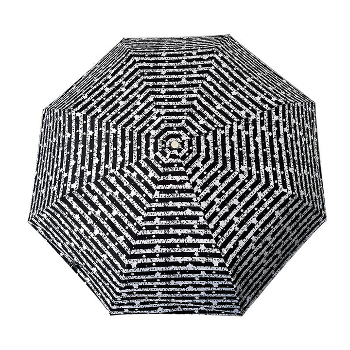 Women Foldable Umbrella with Stylish Stripe Pattern Stornfield