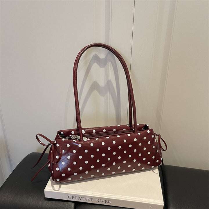 Polka Dot Handbag with Bow Detail