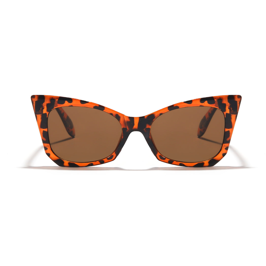 Women's sunglasses in trendy cat-eye design with striking leopard pattern Stornfield