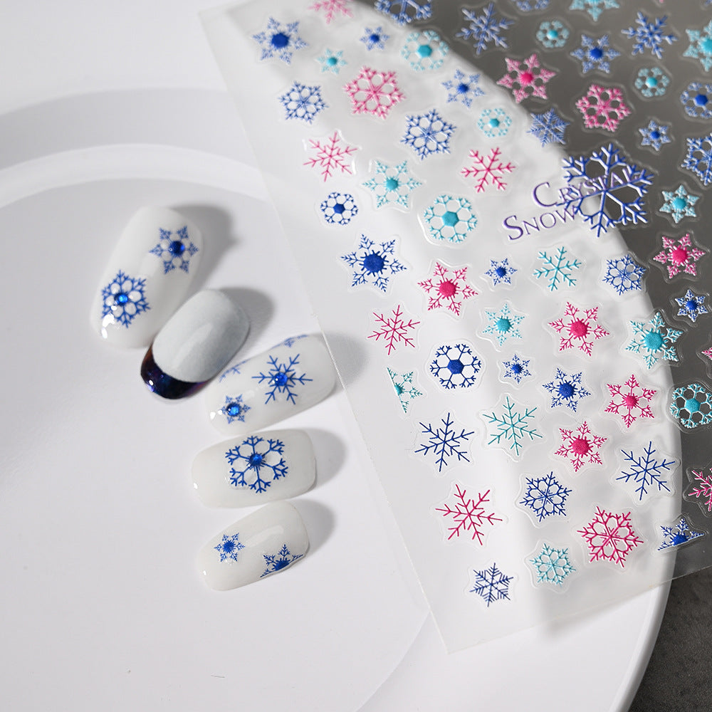 Snowflake Decorative Nail Art Sticker Set