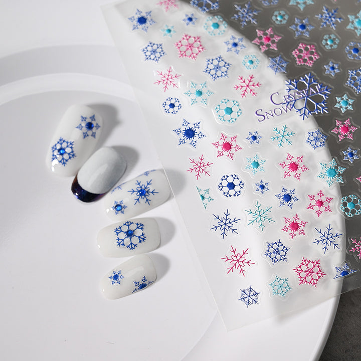Snowflake Decorative Nail Art Sticker Set
