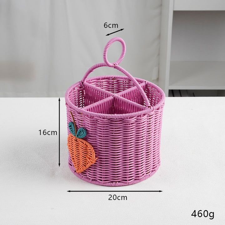 Multi-Compartment Decorative Organizer Basket Stornfield