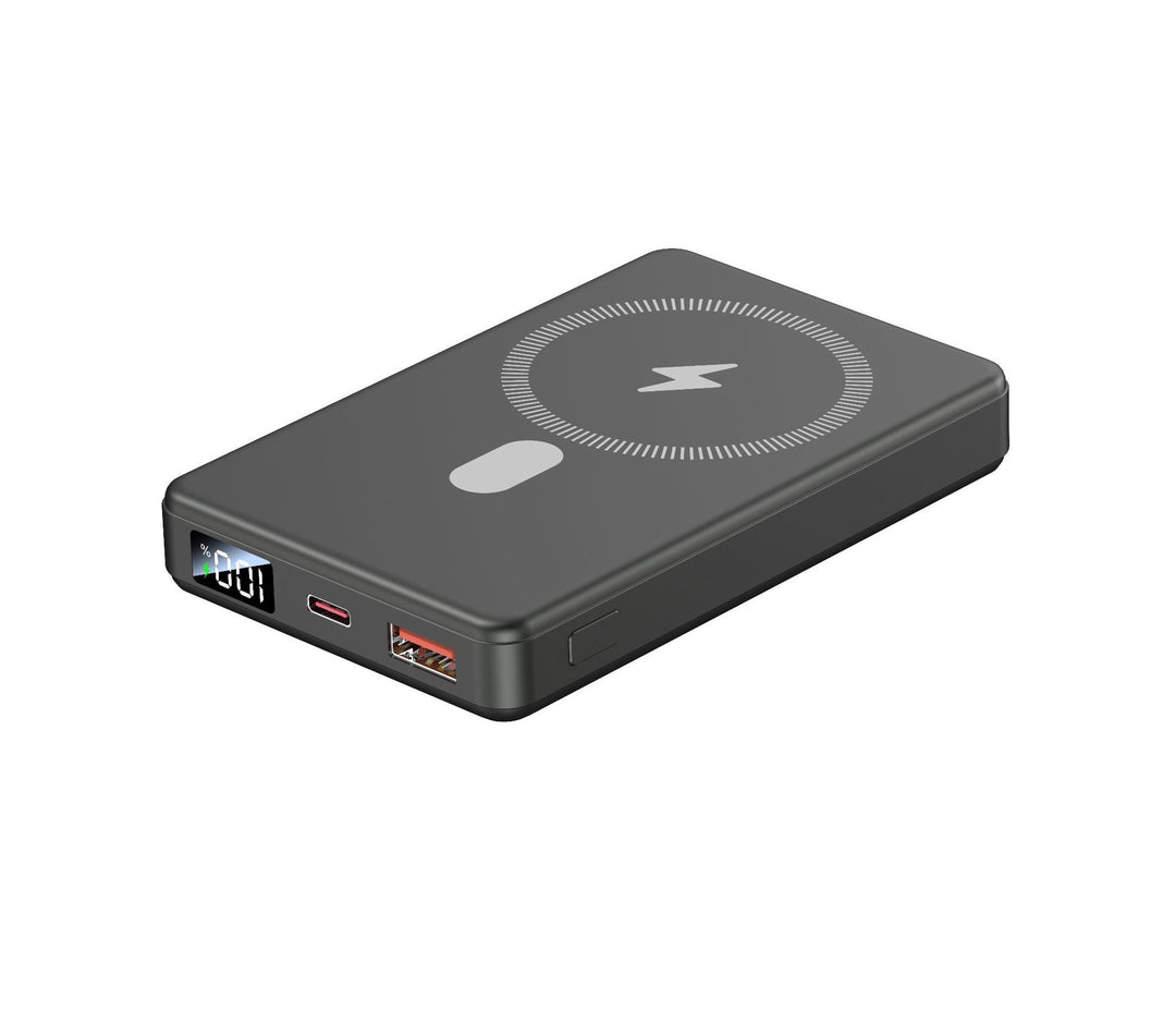 Portable power bank with state-of-the-art induction charging and digital display Stornfield
