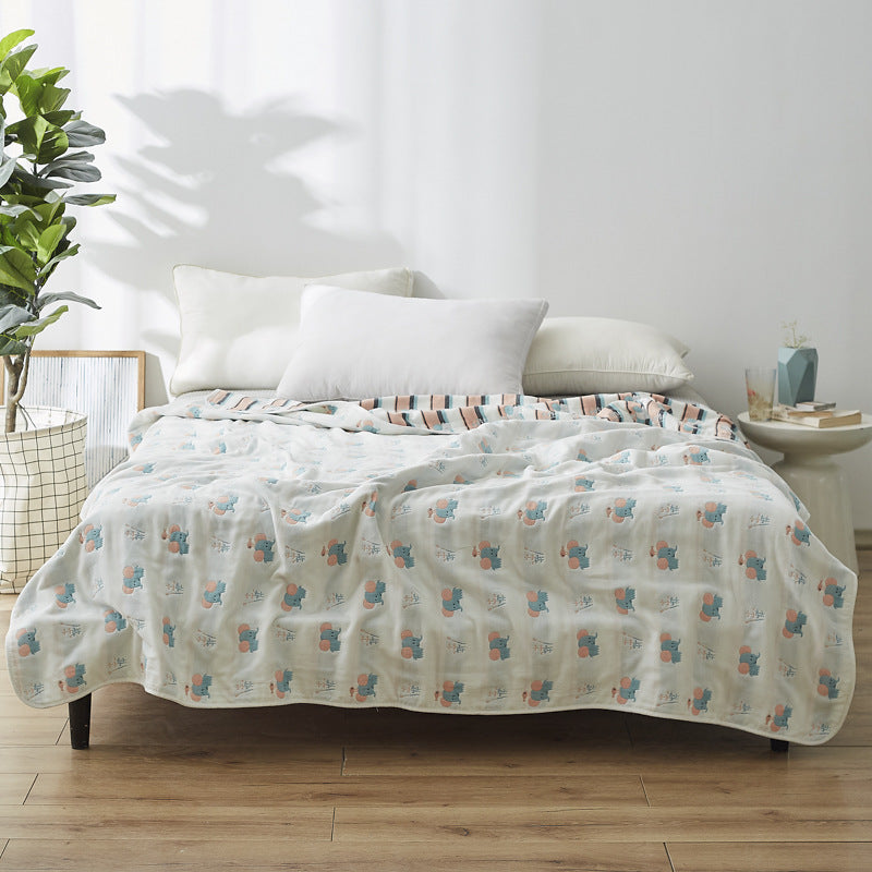 Women Elegant Blanket with Subtle Leaf Pattern Stornfield
