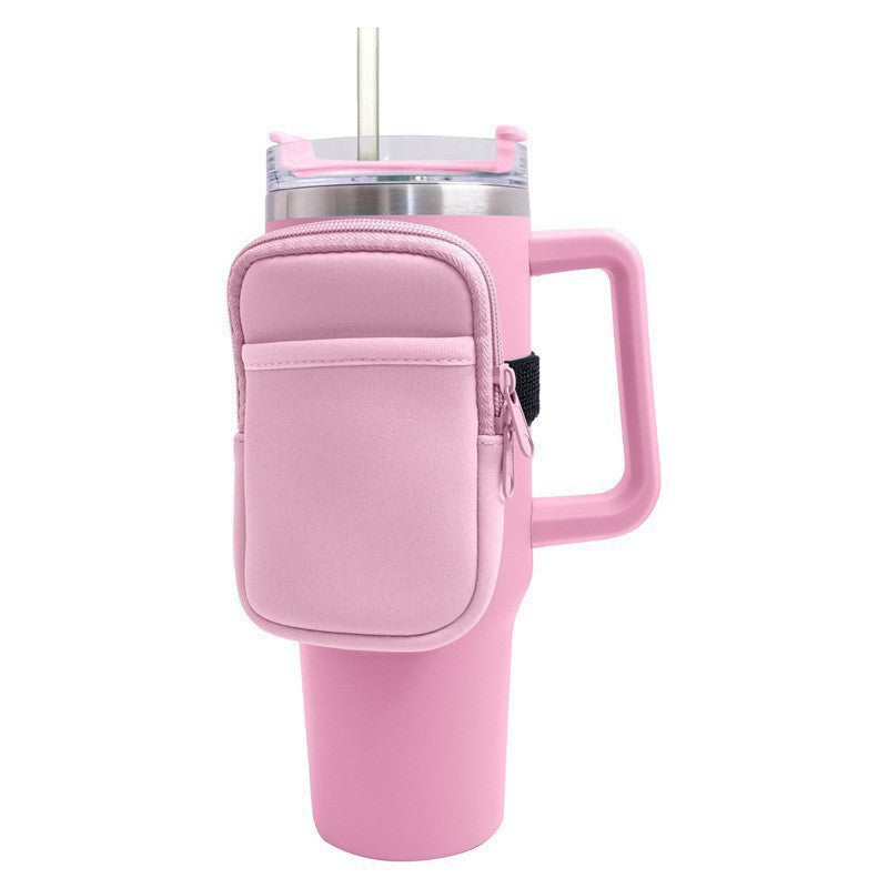Unisex cup holder with practical pocket Stornfield
