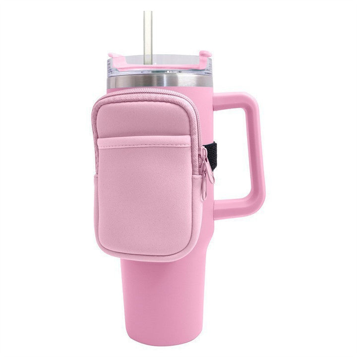 Unisex cup holder with practical pocket Stornfield