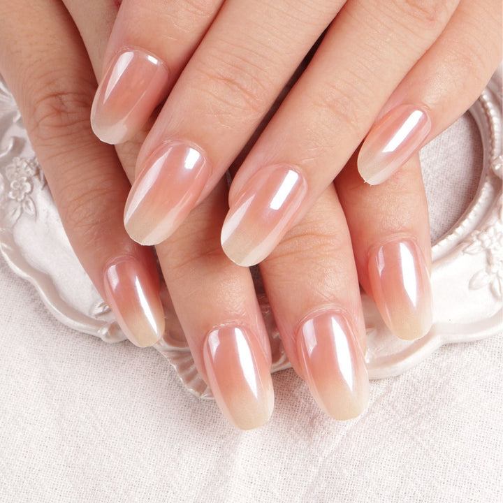 Natural Ombre Press-On Nails Stornfield