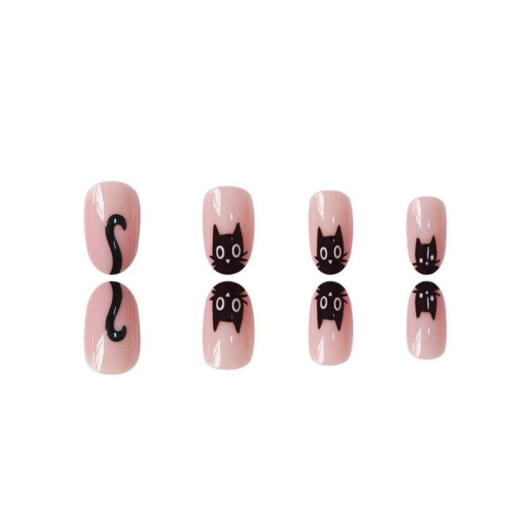 Cat-Themed Nail Art Extensions Stornfield
