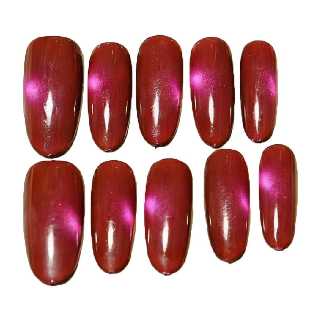 Glossy Almond-Shaped Press-On Nail Extensions Stornfield