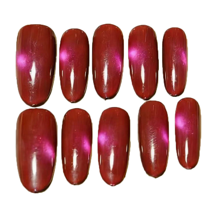 Glossy Almond-Shaped Press-On Nail Extensions Stornfield