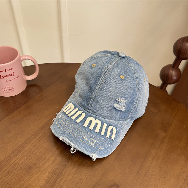 Women's Distressed Graphic Baseball Cap Stornfield