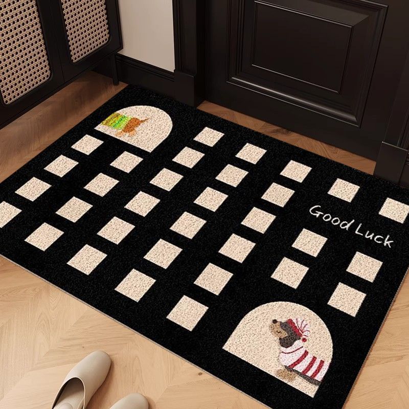 Playful Dog-Themed Entrance Mat