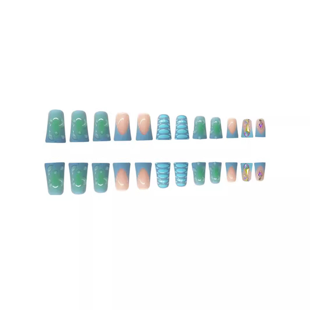 Creative Water-Themed Nail Extensions Stornfield
