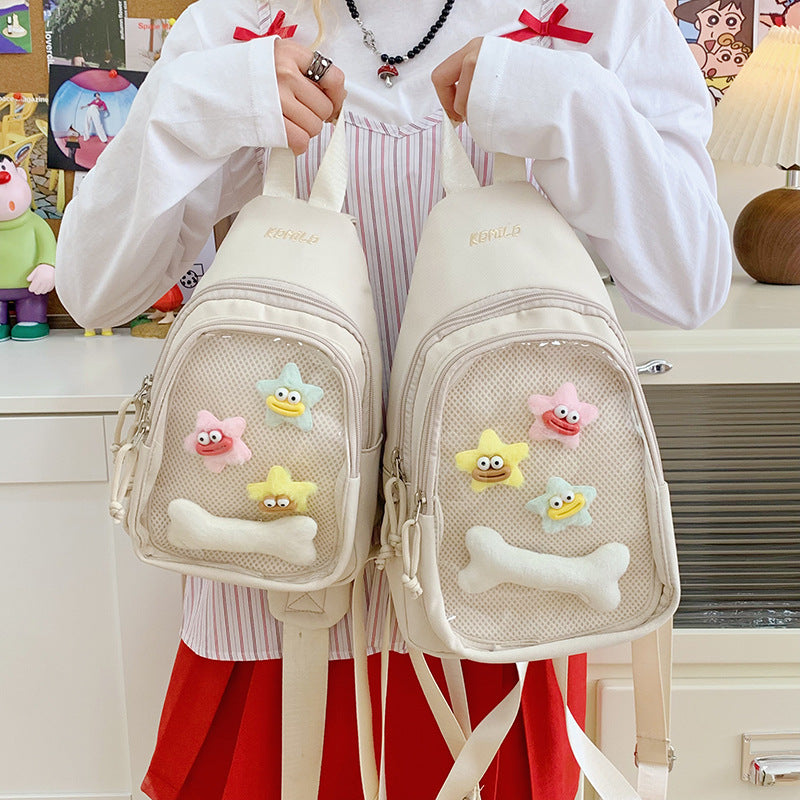 Whimsical Cartoon-Themed Sling Backpack Stornfield