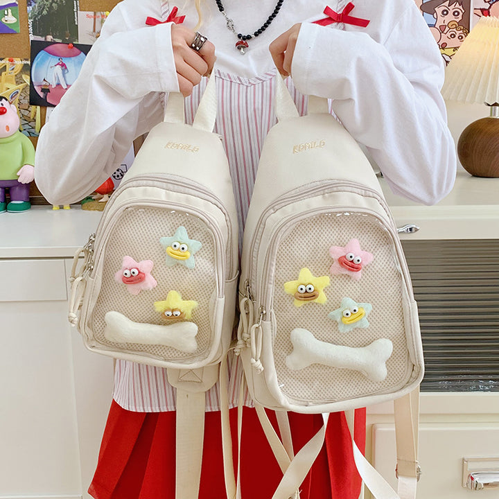 Whimsical Cartoon-Themed Sling Backpack Stornfield