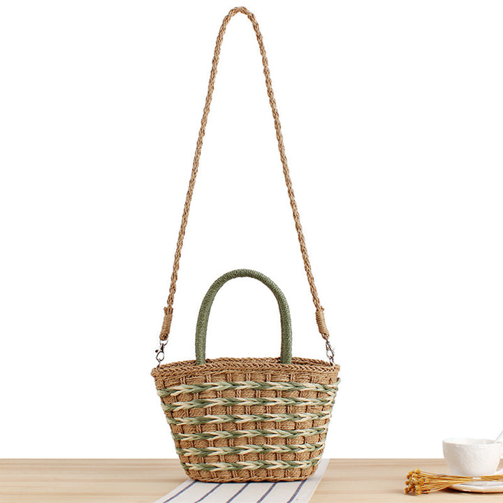 Hand-knotted basket bag with practical carrying handles Stornfield