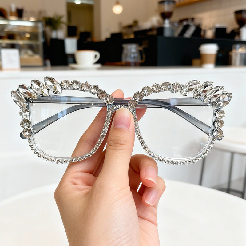 Glamorous Rhinestone-Embellished Cat-Eye Sunglasses Stornfield