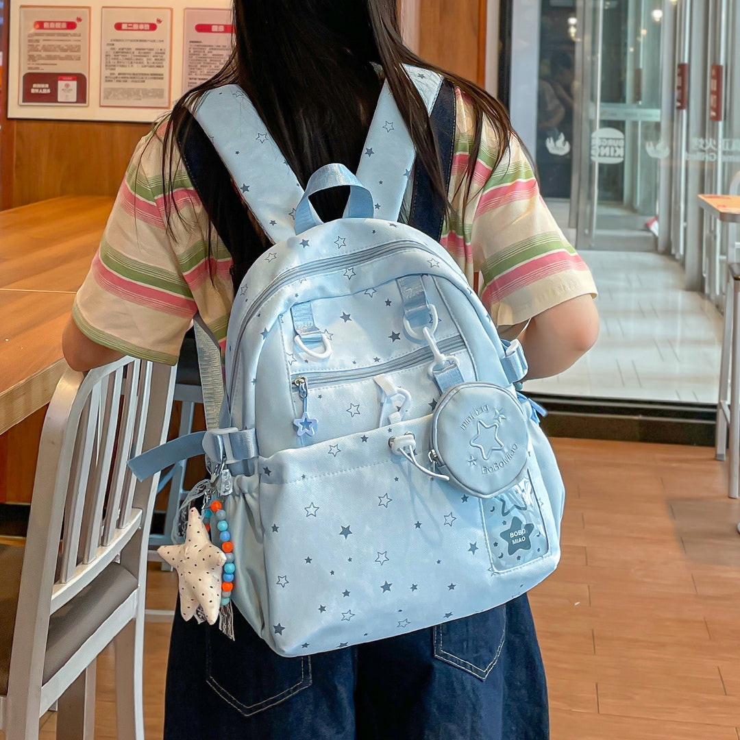 Star-Patterned Multi-Functional Backpack Stornfield