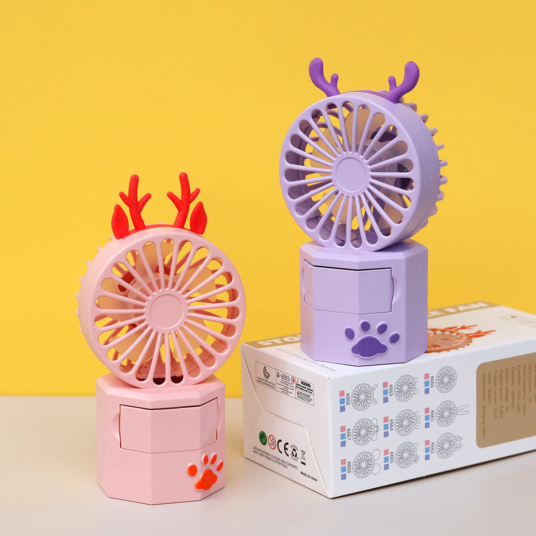 Unisex Portable Mini Fan with Animal Ears and USB Connection Stornfield