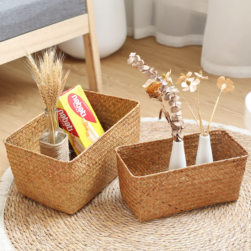 Unisex storage basket made of natural materials Stornfield