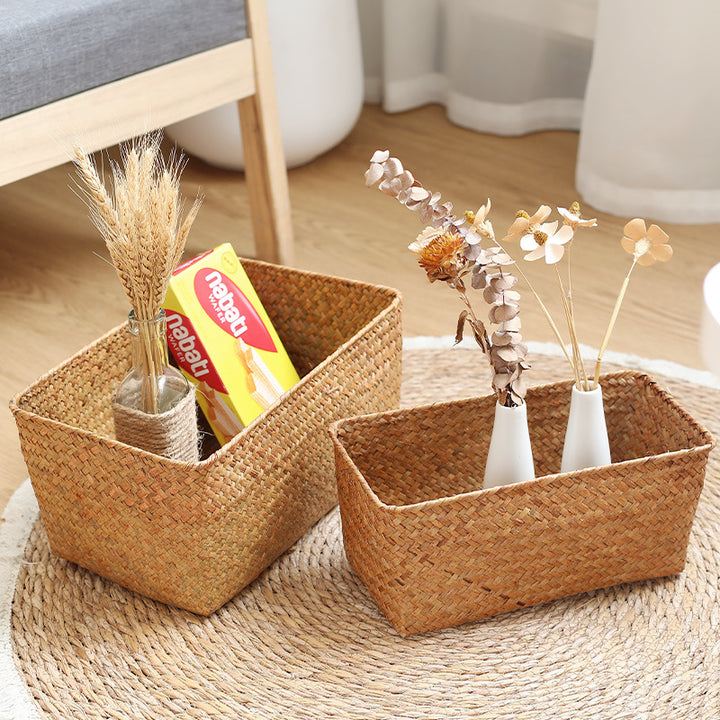 Unisex storage basket made of natural materials Stornfield