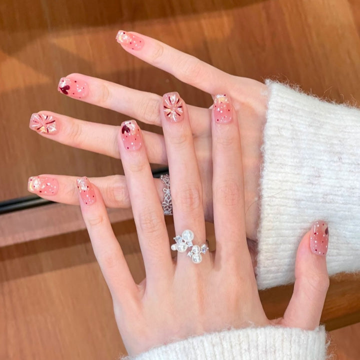 Artistic Floral Press-On Nail Design Stornfield 1787394846