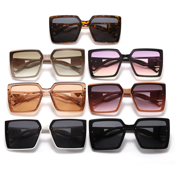 Women's fashionable square sunglasses with unique frame structure Stornfield