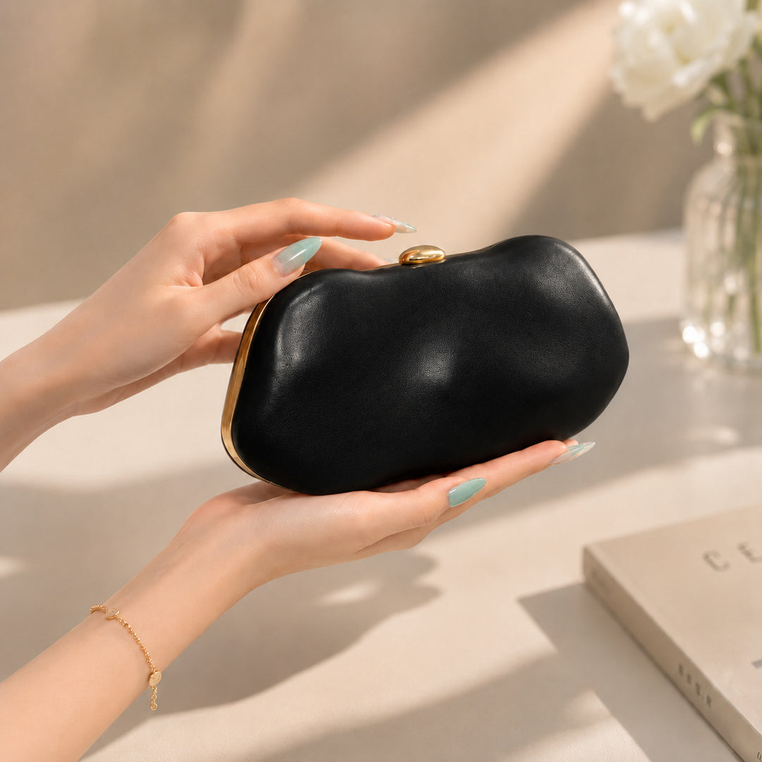 Artistic Leather Clutch