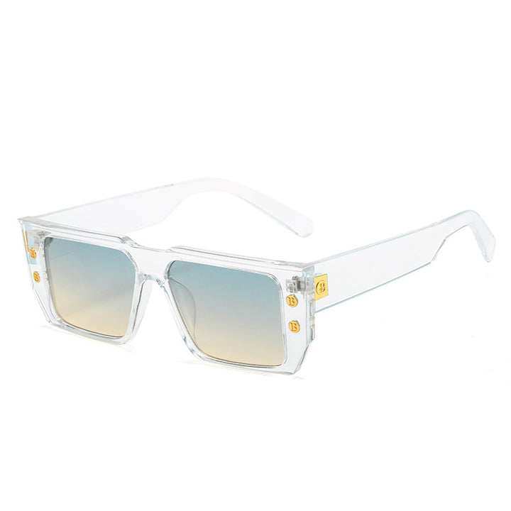 Women's fashionable clear glasses with golden accents Stornfield