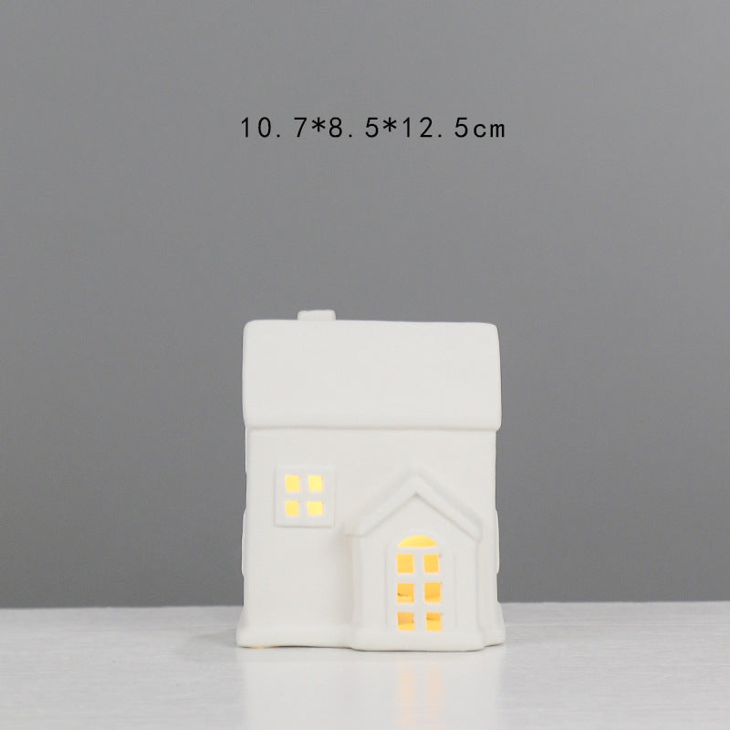 Decorative Ceramic House Lantern Stornfeild