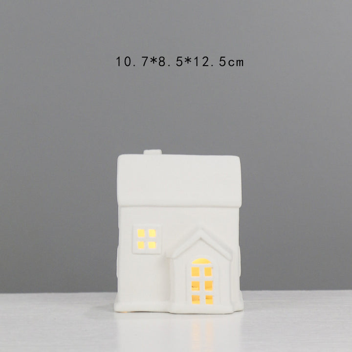 Decorative Ceramic House Lantern Stornfeild