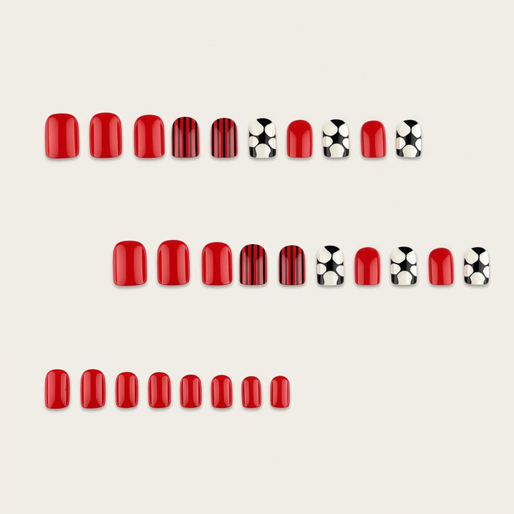 Convincing artificial nails with football motif Stornfield