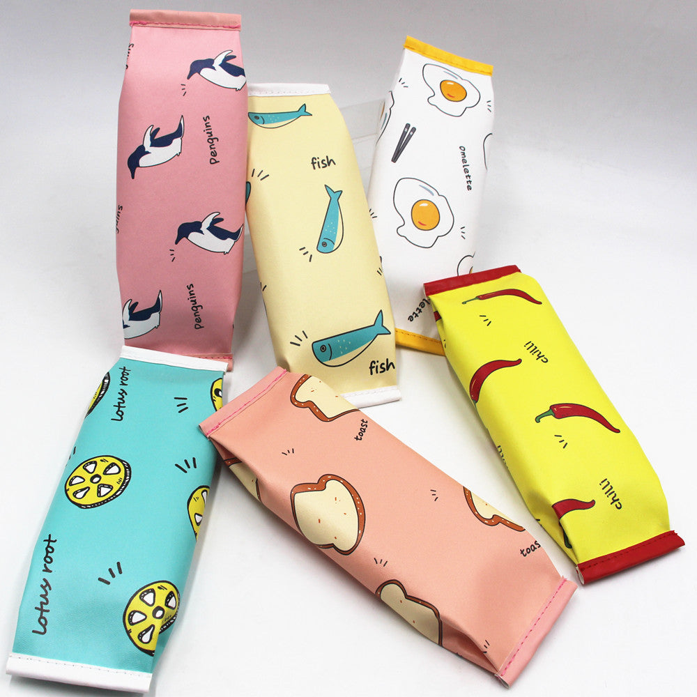 Cute Bread-Themed Zippered Pencil Case Stornfield