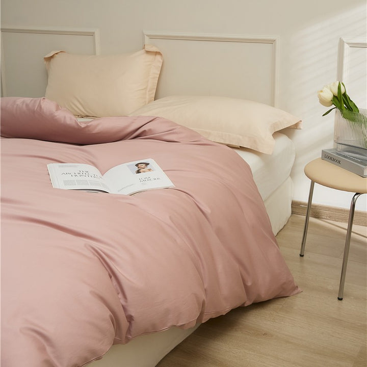 Cotton Renforcé Duvet Cover with Soft Touch Finish and Hidden Zipper