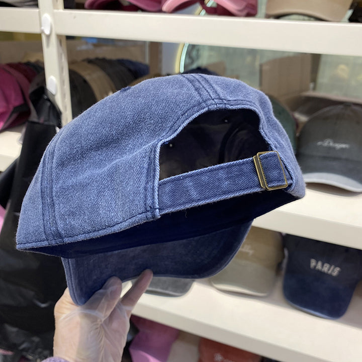 Men's Distressed Adjustable Denim Baseball Cap Stornfield