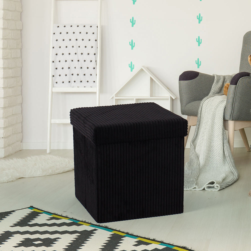 Plush Storage Ottoman Stornfield