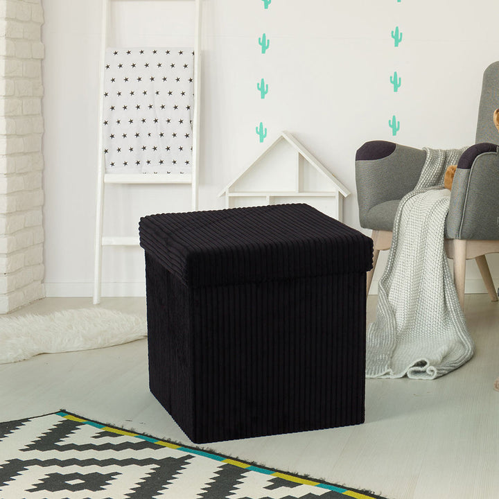 Plush Storage Ottoman Stornfield