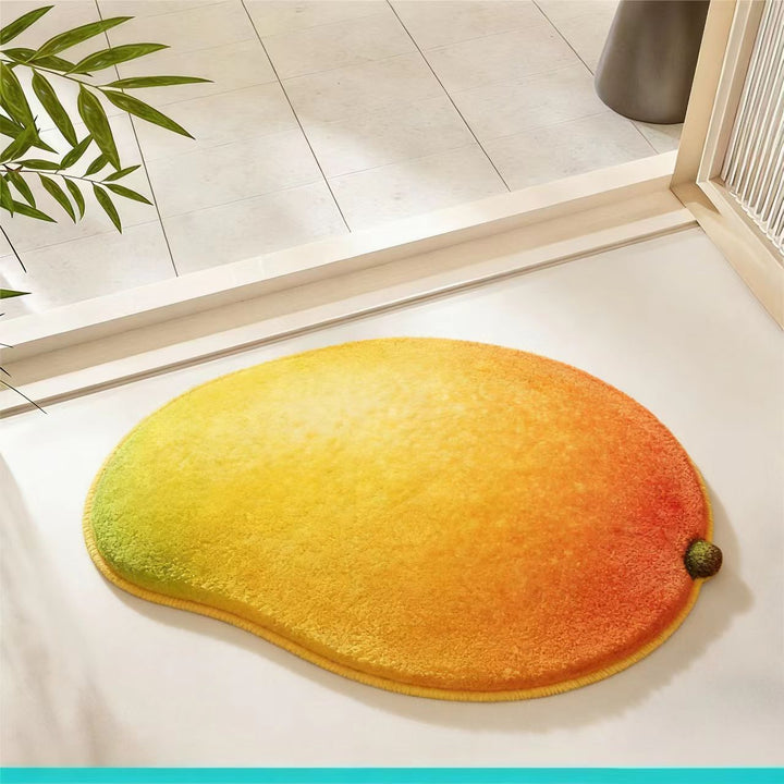 Fruit-Shaped Plush Bath Mat