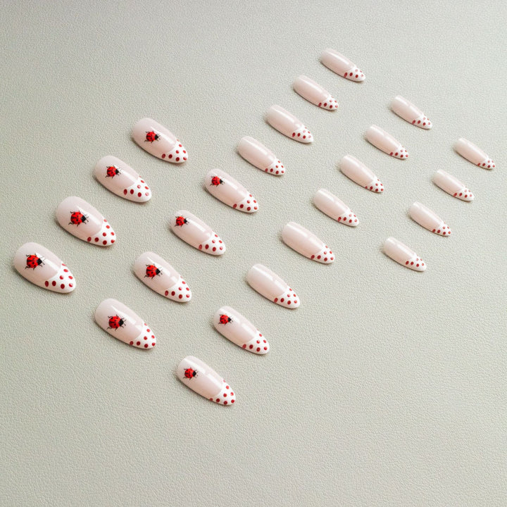 Artistic Ladybug-Themed Nail Art Kit