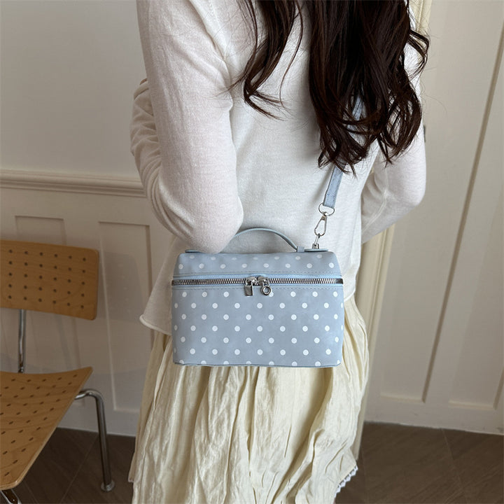Stylish Polka Dot Makeup Organizer