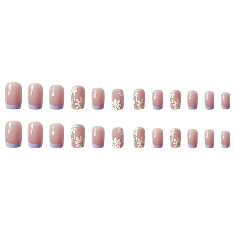 Floral Design Press-On Nail Set Stornfield