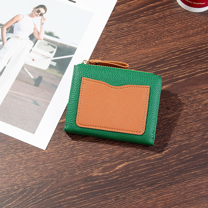 Compact Textured Zipper Wallet Stornfield