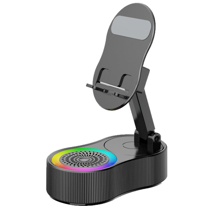 Unisex multitasking smartphone mount with integrated Bluetooth speaker Stornfield
