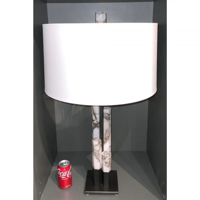 Modern Marble and Metal Table Lamp