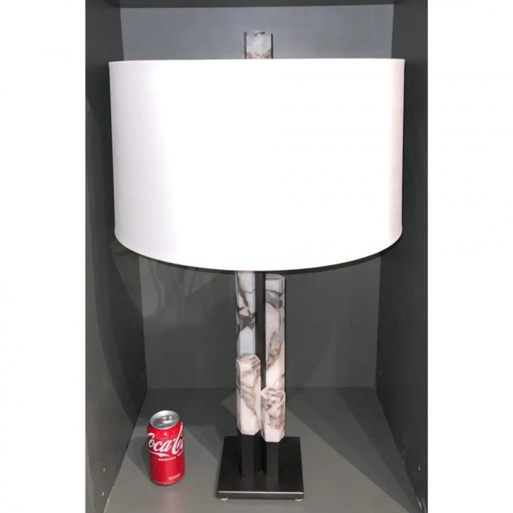 Modern Marble and Metal Table Lamp