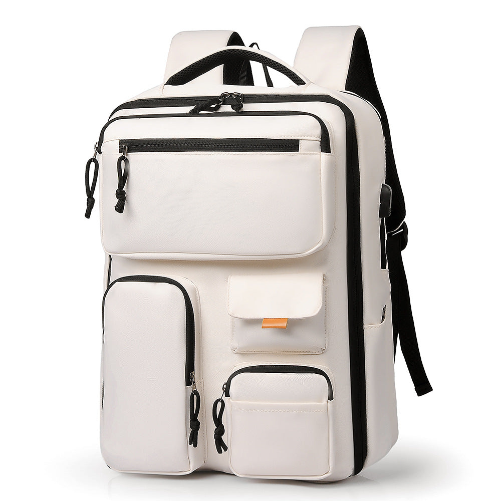 Multi-Pocket Travel Backpack with Ergonomic Design