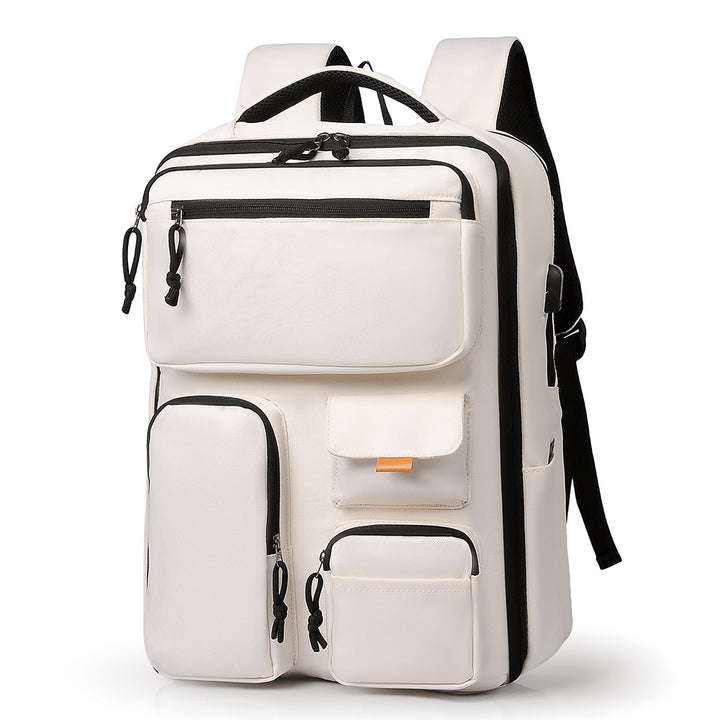 Multi-Pocket Travel Backpack with Ergonomic Design